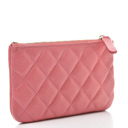 Chanel Caviar Quilted Small Cosmetic Case Pink 3 of 8