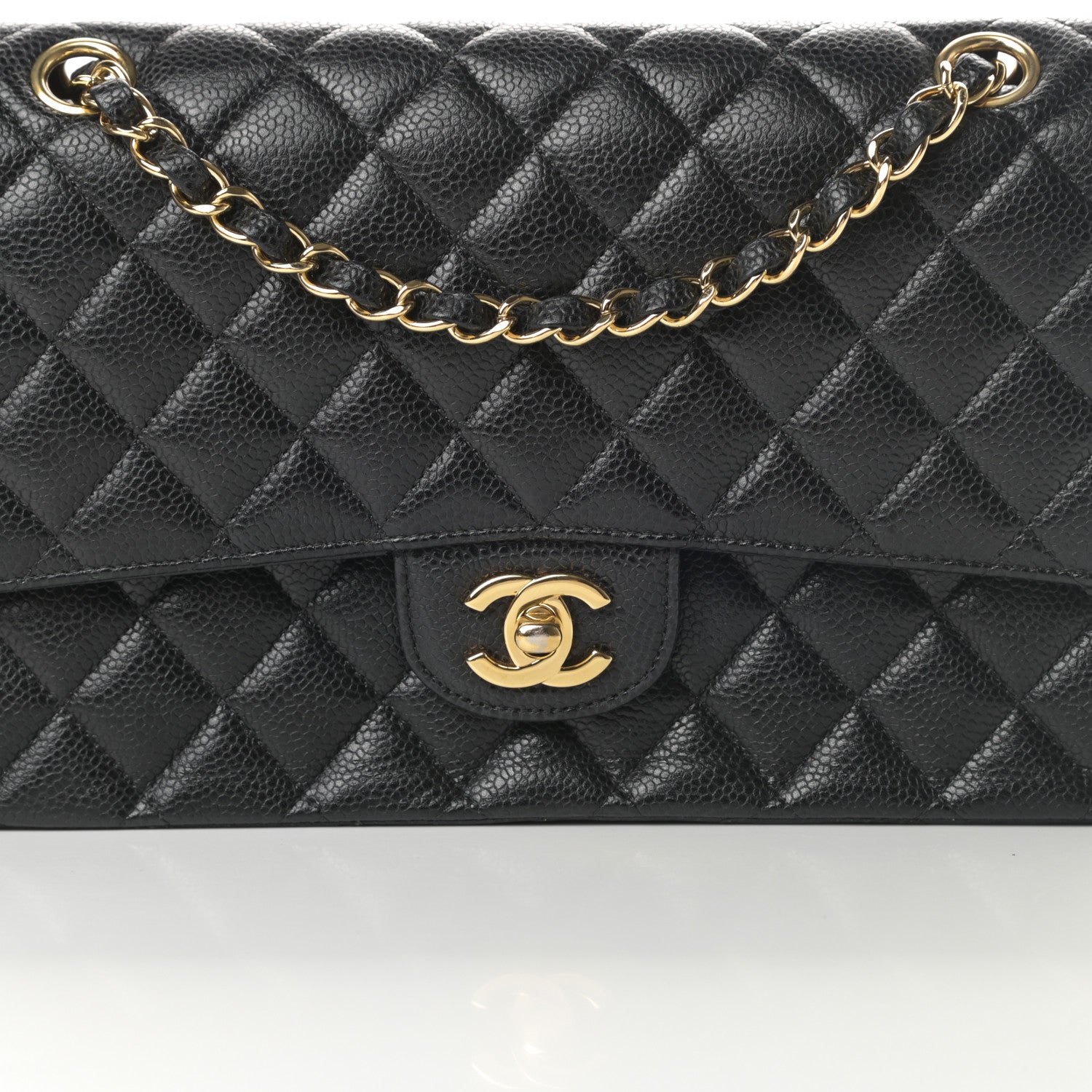 Chanel Caviar Quilted Medium Double Flap Black 8 of 15