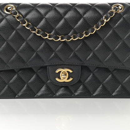 Chanel Caviar Quilted Medium Double Flap Black 8 of 15