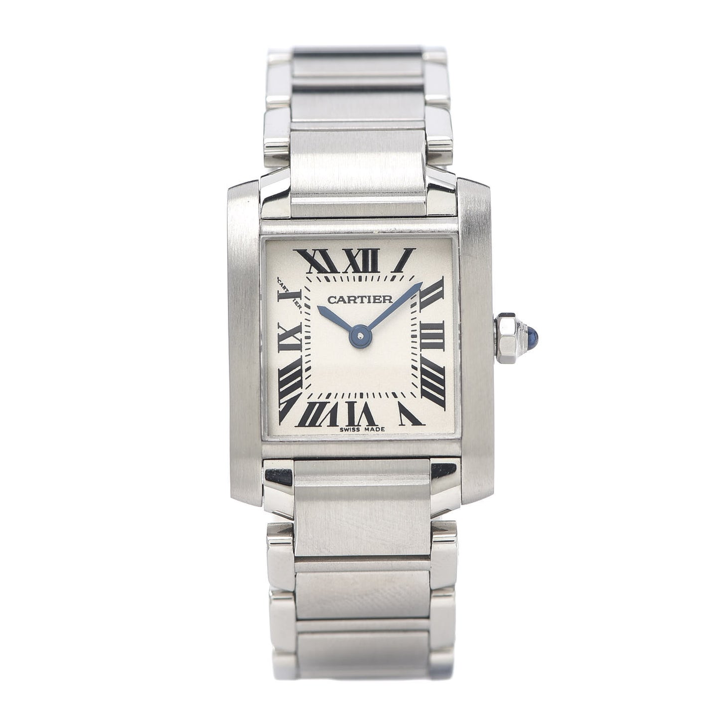 Stainless Steel 20mm Tank Francaise Quartz Watch