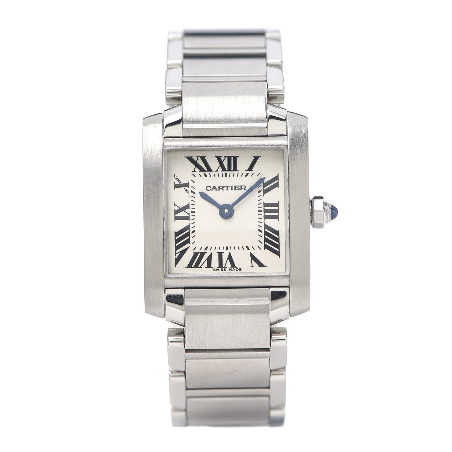 Cartier Stainless Steel 20mm Tank Francaise Quartz Watch 1 of 7