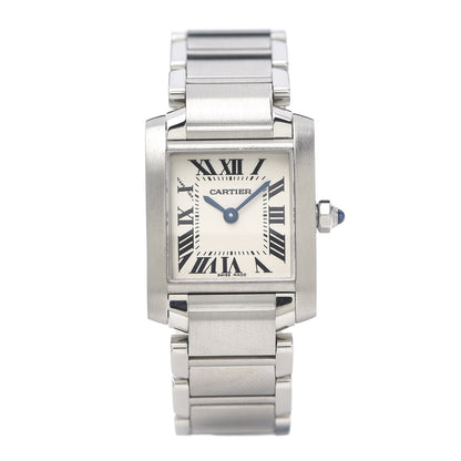 Cartier Stainless Steel 20mm Tank Francaise Quartz Watch 1 of 7
