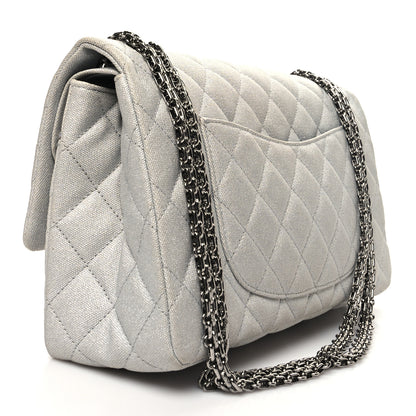 Chanel Metallic Canvas Space Charms 2.55 Reissue 226 Flap Silver 3 of 13