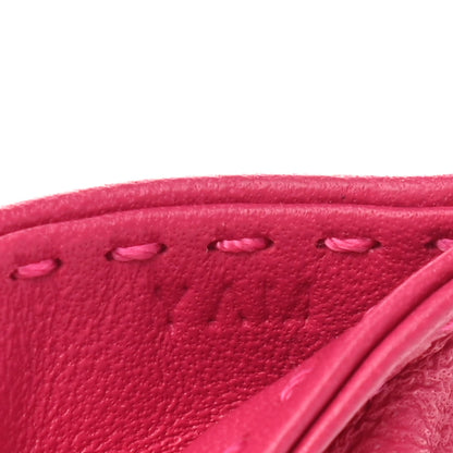 Hermes Milo Lambskin Swift Shopping Bag Charm Rose Mexico 4 of 5