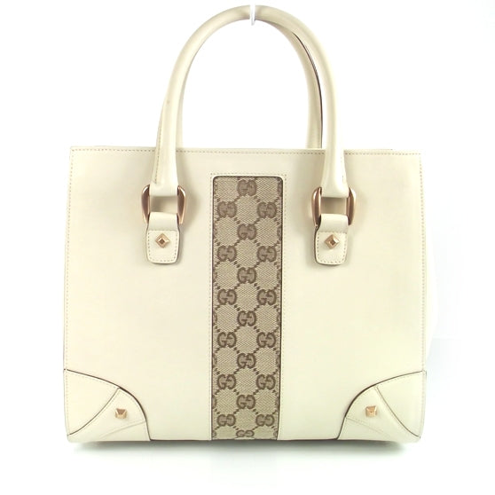 Monogram Web Satchel Ivory
