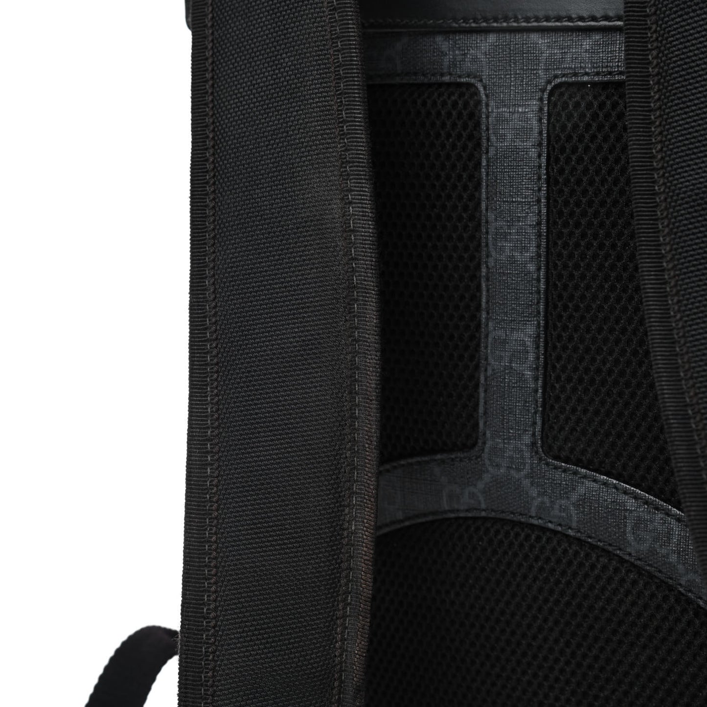 GG Supreme Monogram Web Tote Backpack Black Grey