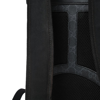 Gucci GG Supreme Monogram Web Tote Backpack Black Grey 5 of 5