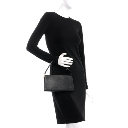 Louis Vuitton Epi Pochette Accessories 24 Black 2 of 8