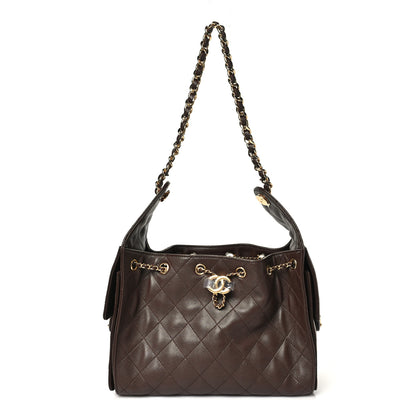 Chanel Caviar Quilted Small Chanel 25 Handbag Dark Brown 1 of 11