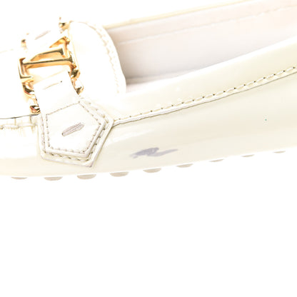 Louis Vuitton Patent Calfskin Oxford Loafers 36.5 White 15 of 15