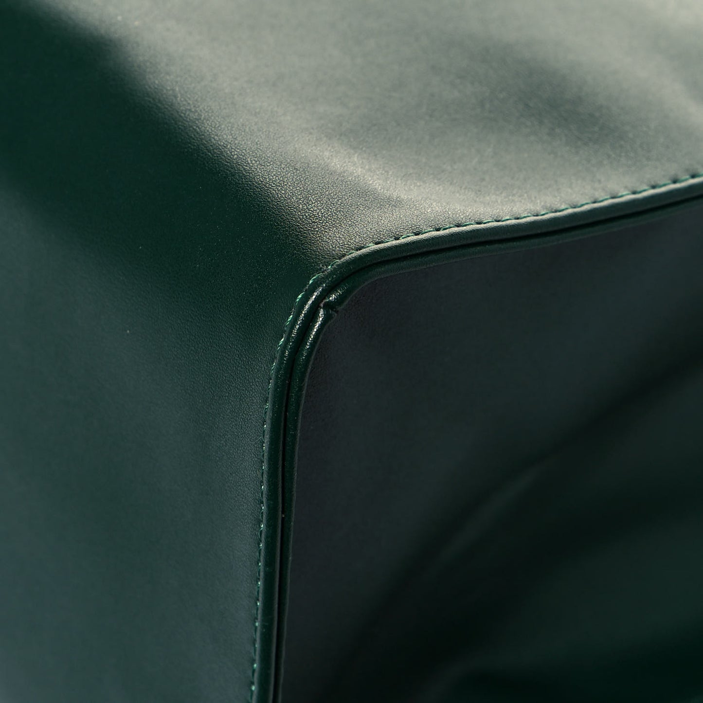 Vegan Leather Medium Shopping Bag Dark Olive