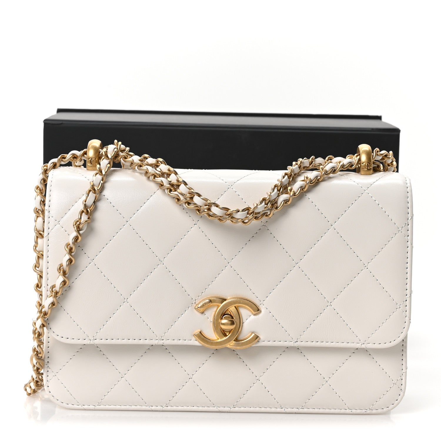 Chanel Calfskin Quilted Perfect Fit Flap White 11 of 11