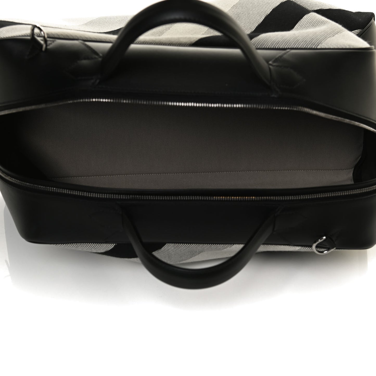 Toile H Sombrero II Bayadere Cavour Bag Ecru Black