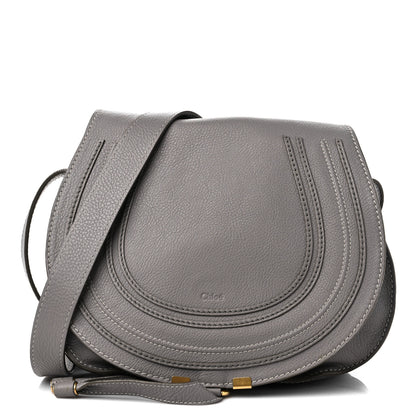 Chloe Calfskin Medium Marcie Round Crossbody Bag Cashmere Grey 1 of 11