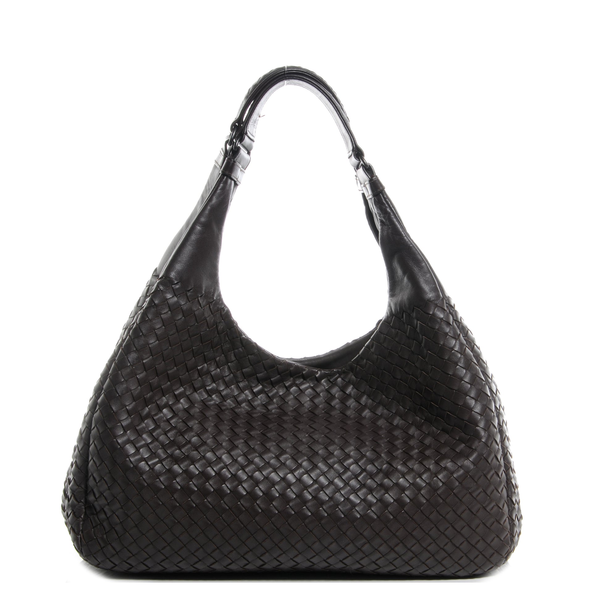 Bottega Veneta Nappa Intrecciato Large Campana Hobo Ebano 1 of 8