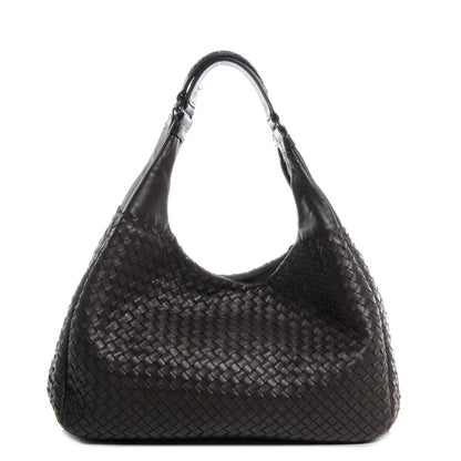 Bottega Veneta Nappa Intrecciato Large Campana Hobo Ebano 1 of 8