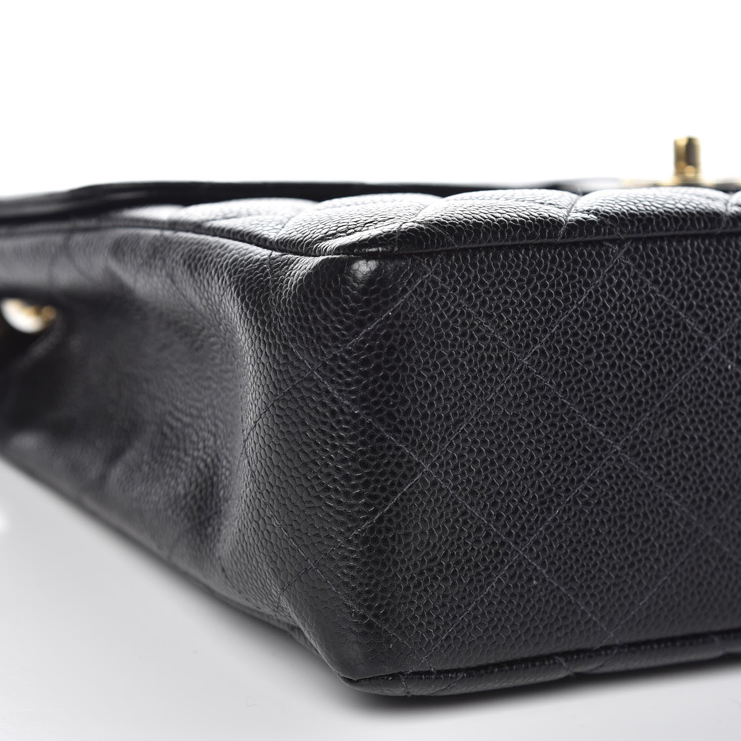 Chanel Caviar Quilted Jumbo Single Flap Black 8 of 11