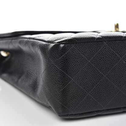 Chanel Caviar Quilted Jumbo Single Flap Black 8 of 11