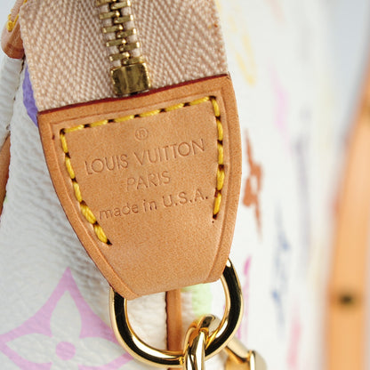 Louis Vuitton Monogram Multicolor Pochette Accessories White 6 of 8