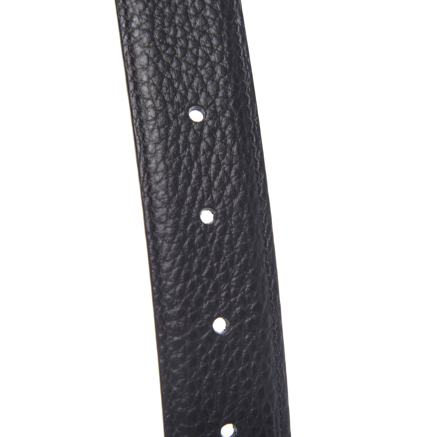 Gucci Calfskin Mens Interlocking G Belt 90 36 Black 4 of 5