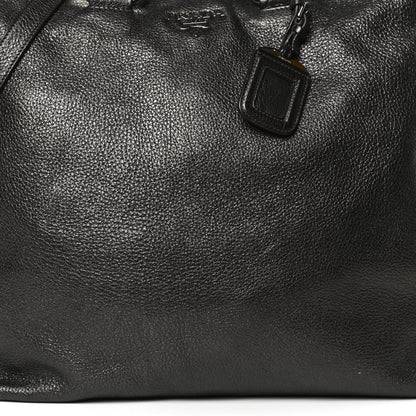 Prada Vitello Daino Shopping Tote Piombo Mordore 8 of 12