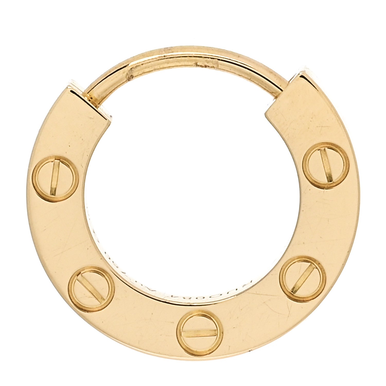 Cartier 18K Yellow Gold Single LOVE Hoop Earring 1869110