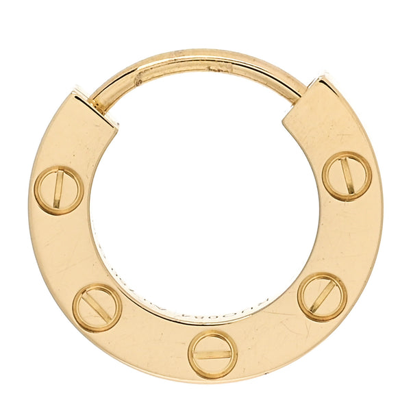 Cartier 18K Yellow Gold Single LOVE Hoop Earring 1869110