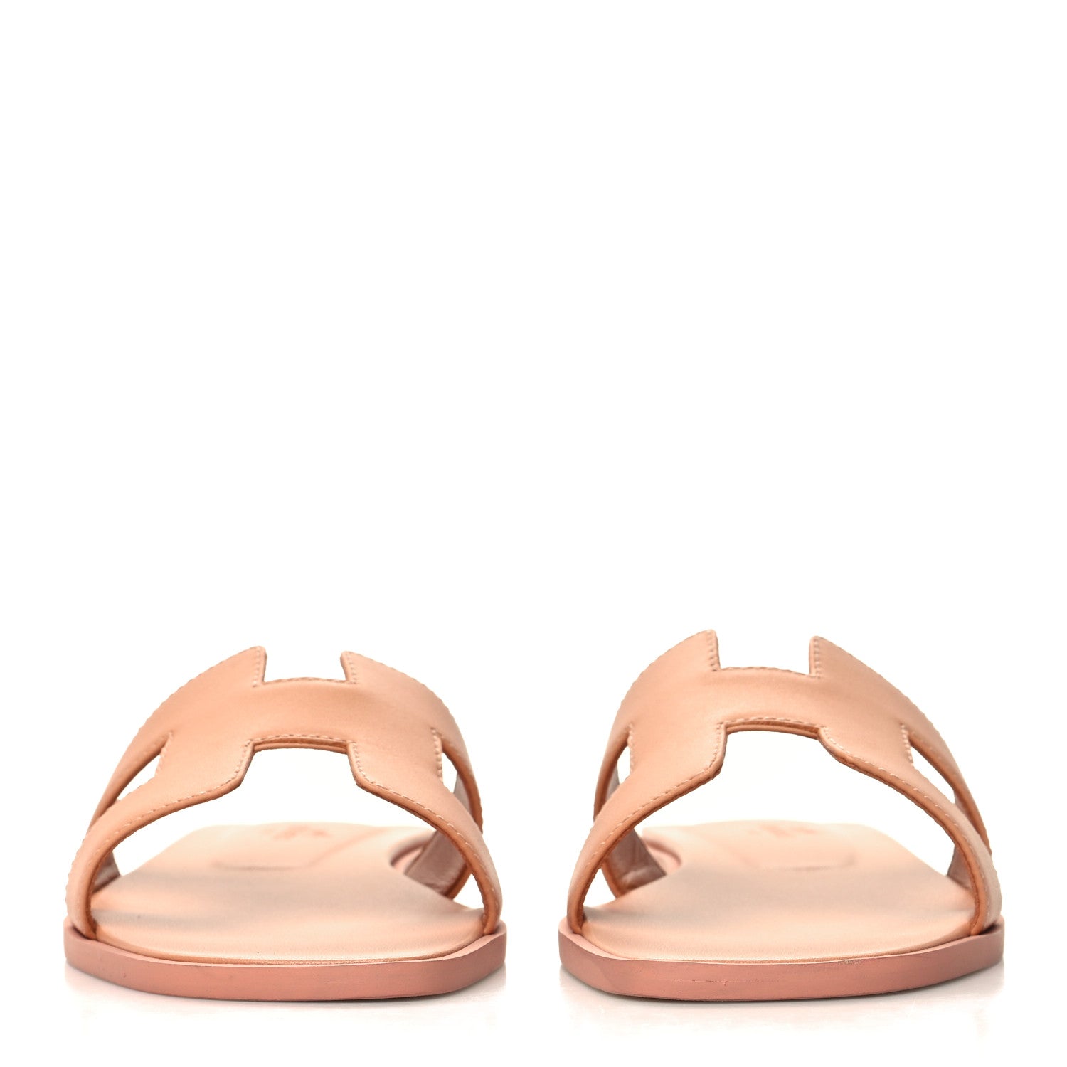 Hermes Calfskin Oran Sandals 36 Granit Rose 2 of 9