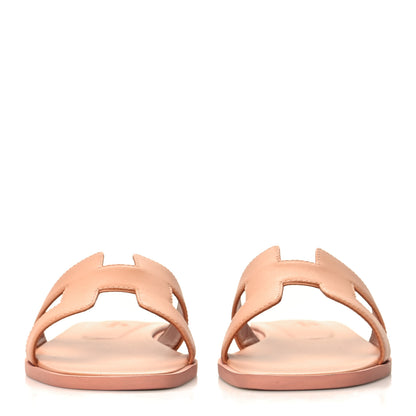 Hermes Calfskin Oran Sandals 36 Granit Rose 2 of 9
