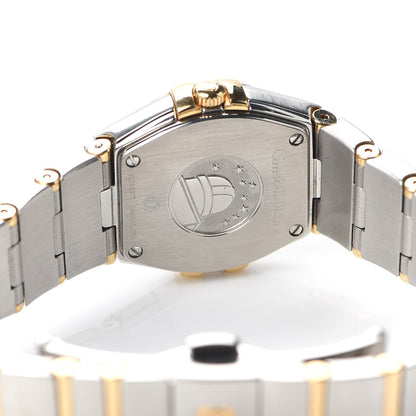 Omega Stainless Steel 18K Yellow Gold Diamond Bezel Mother of Pearl 24mm Constellation Quartz Watch 123.25.24.60.05.001 4 of 6