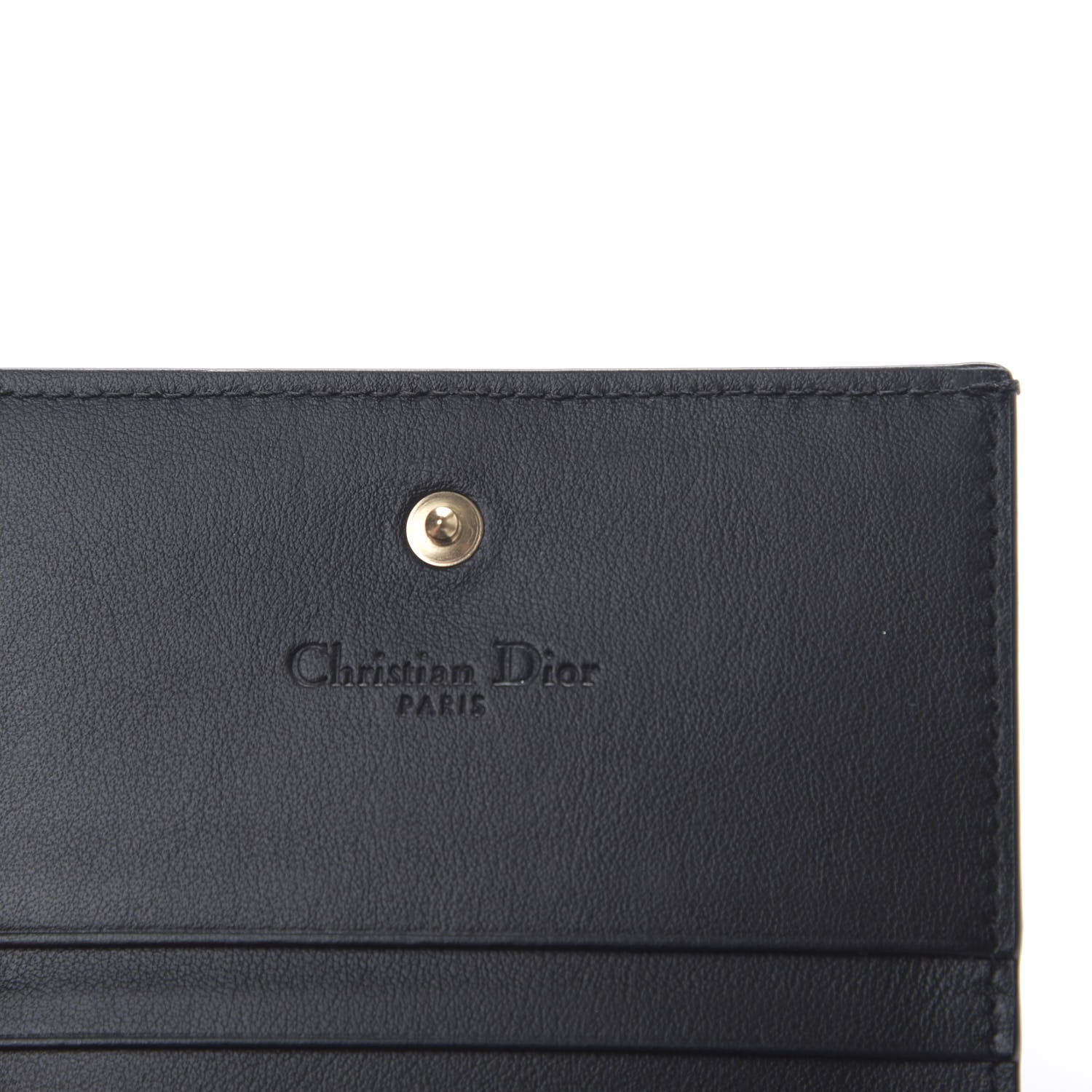 Christian Dior Printed Calfskin Animals Medium Wallet Green Multicolor 5 of 6