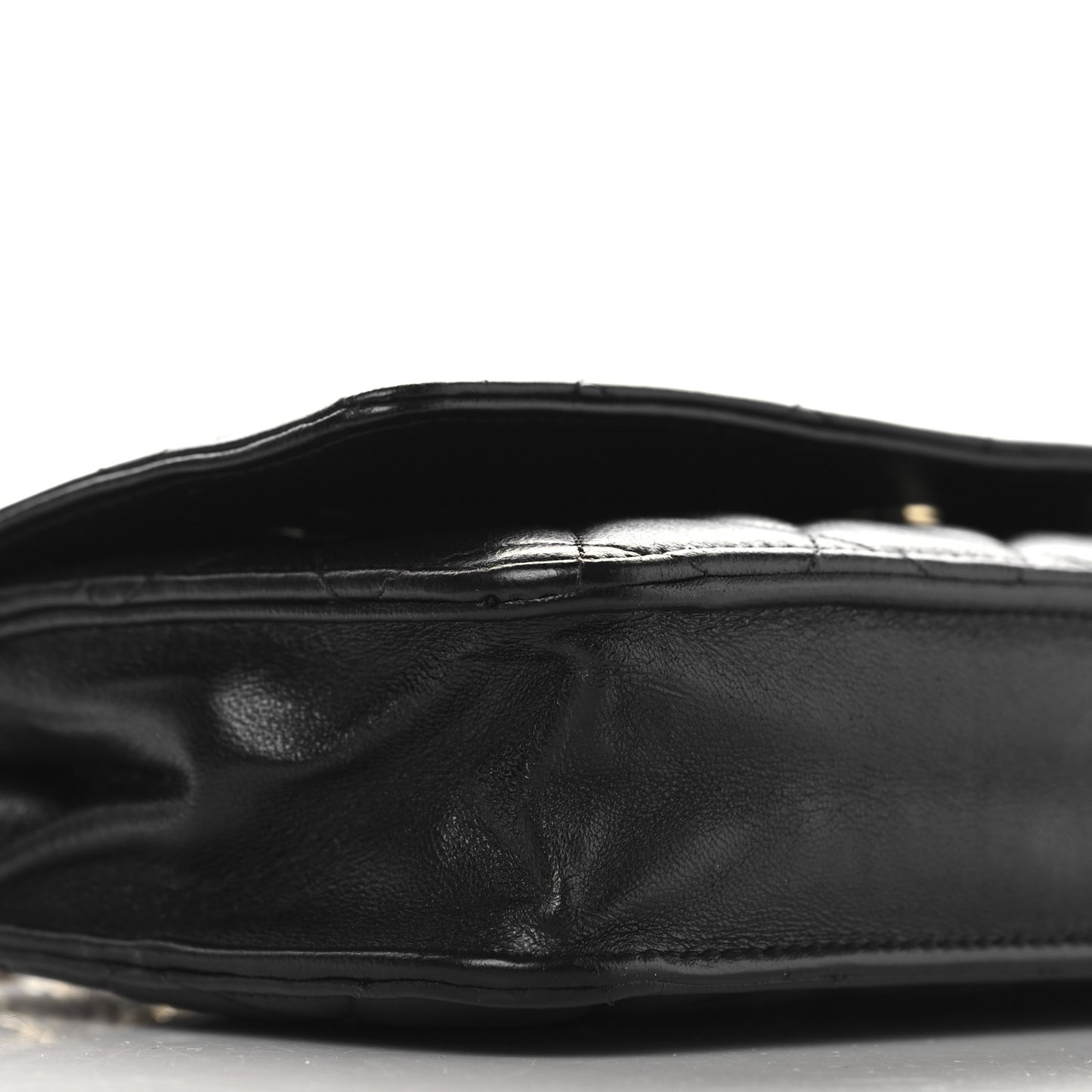 Lambskin Quilted Coco Charms Wallet On Chain Black