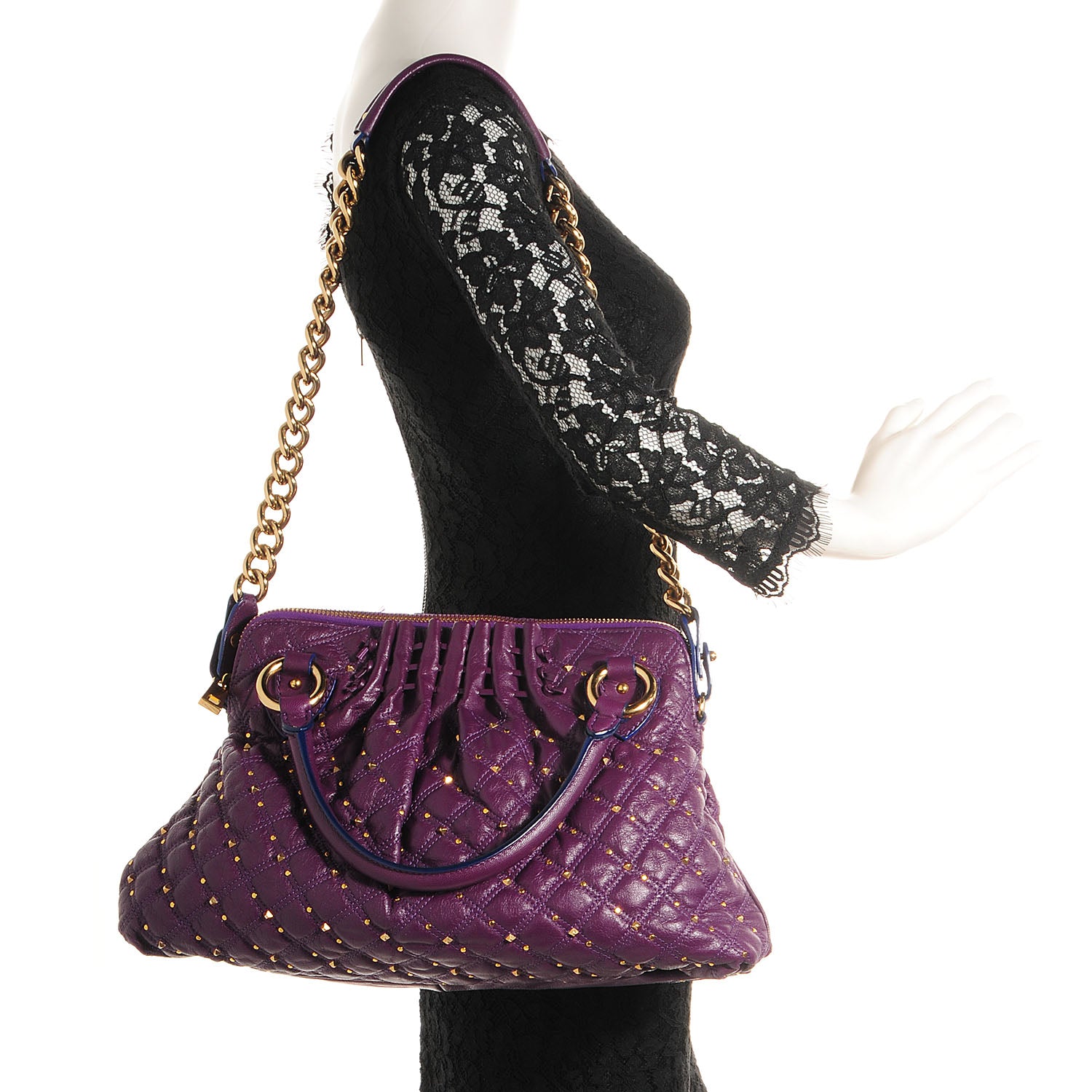 Marc Jacobs Leather Stardust Cecilia Purple 2 of 9