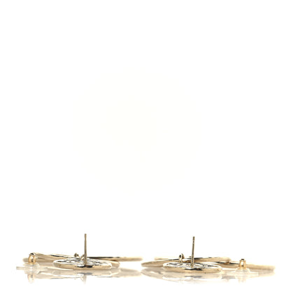 Chanel Hoop Cuba CC Earrings Gold 3 of 3