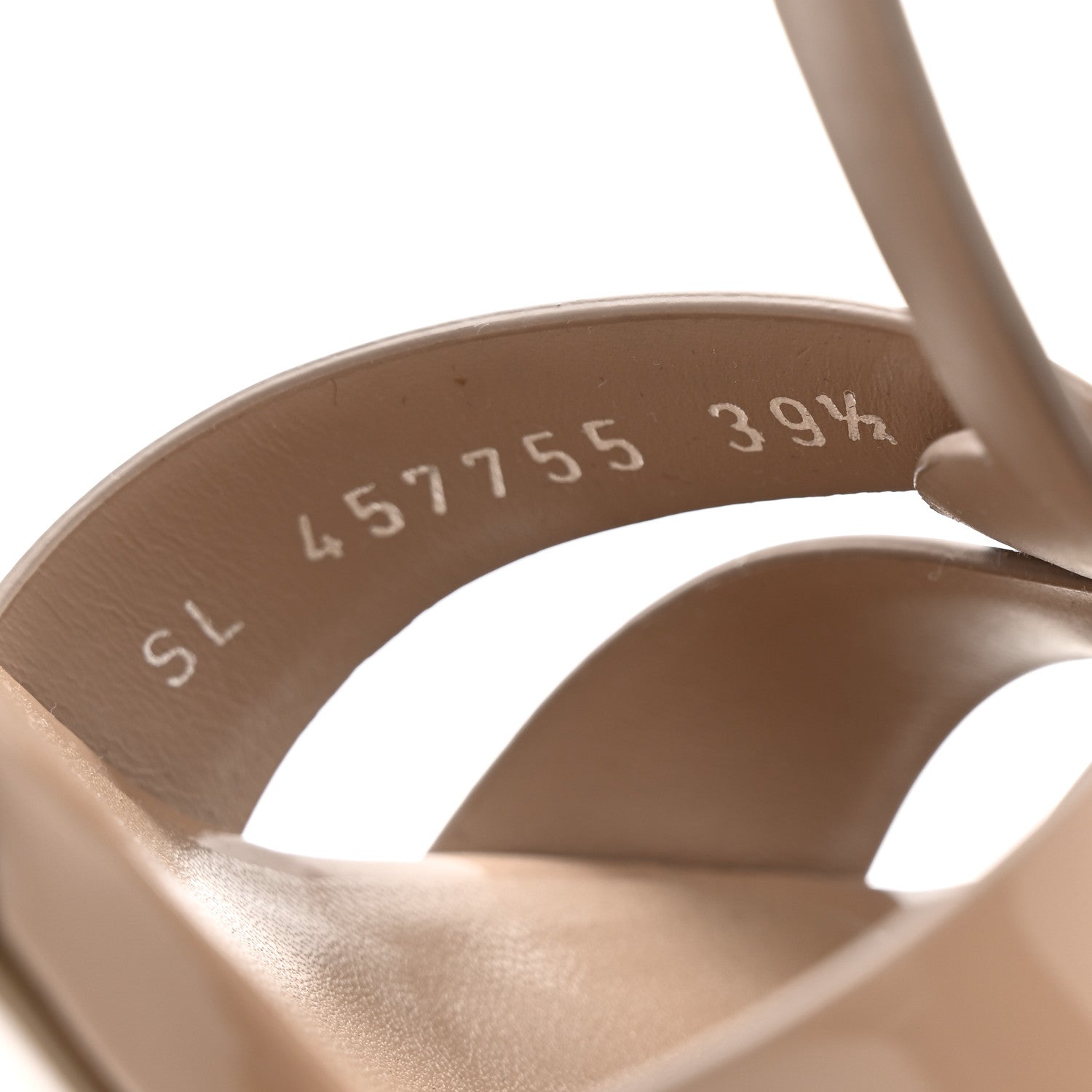 Saint Laurent Patent Tribute 75 Platform Sandals 39.5 Nude 9 of 9