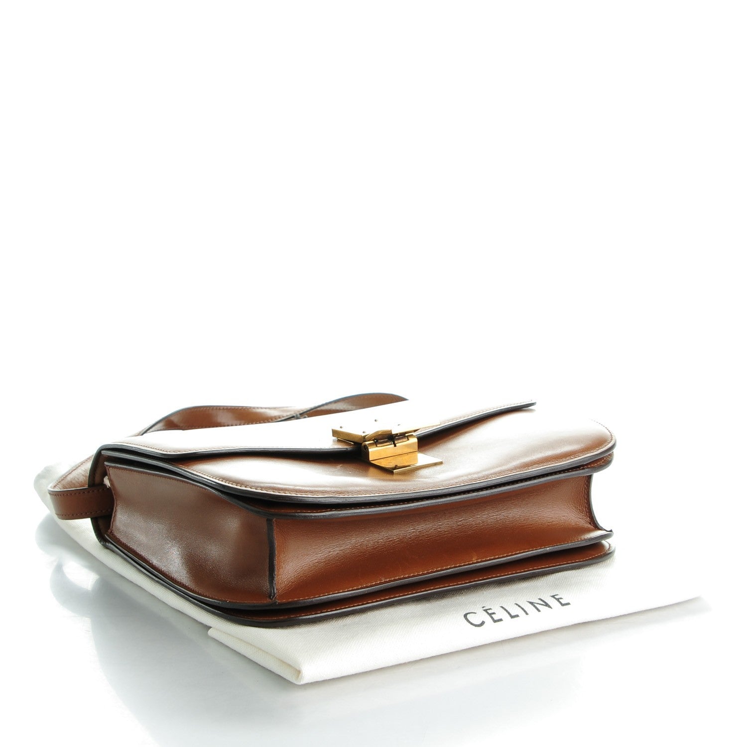 Celine Box Calfskin Medium Classic Box Flap Bag Camel 4 of 7
