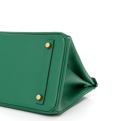 Hermes Epsom Birkin 30 Vert Vertigo 10 of 11