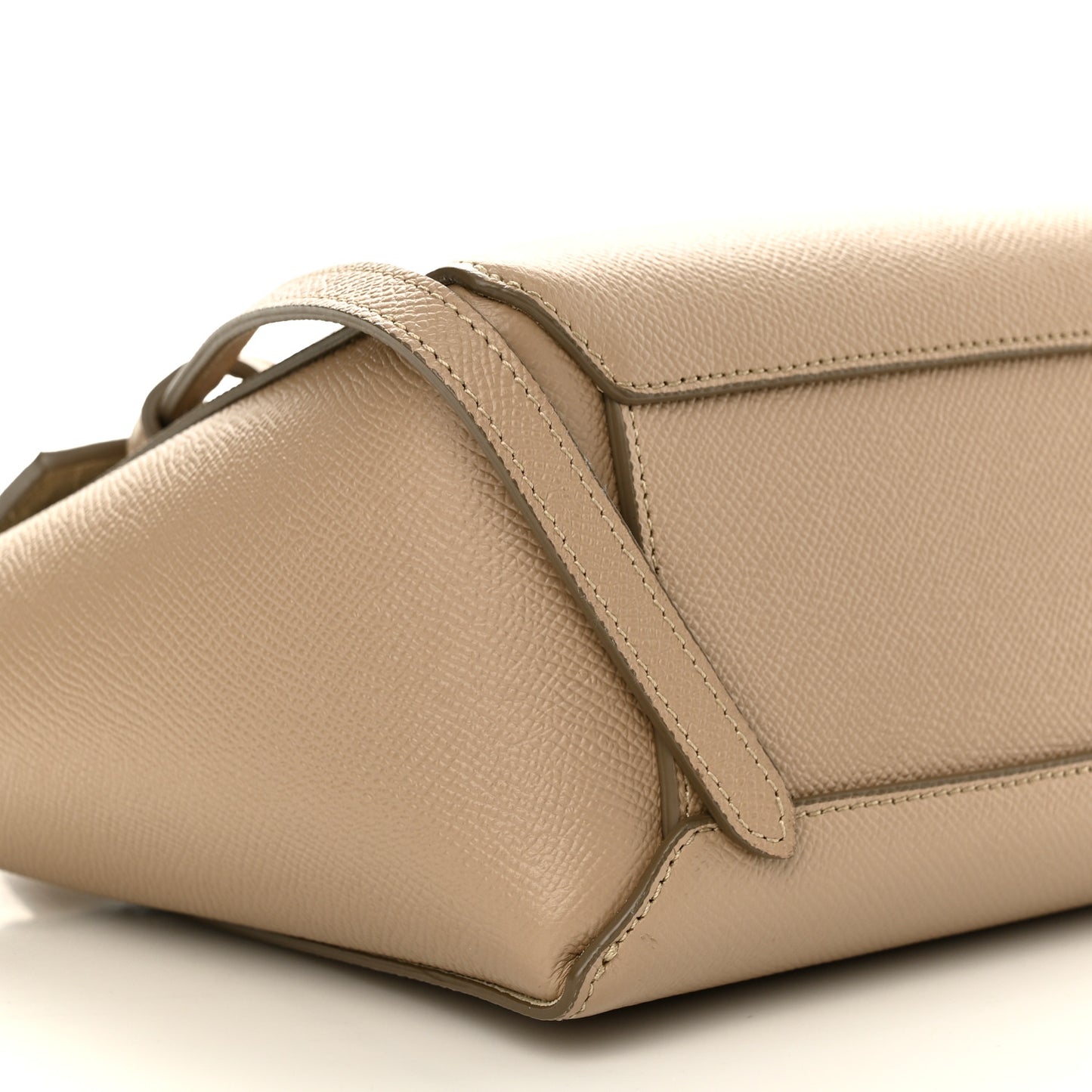 Grained Calfskin Nano Belt Bag Light Taupe