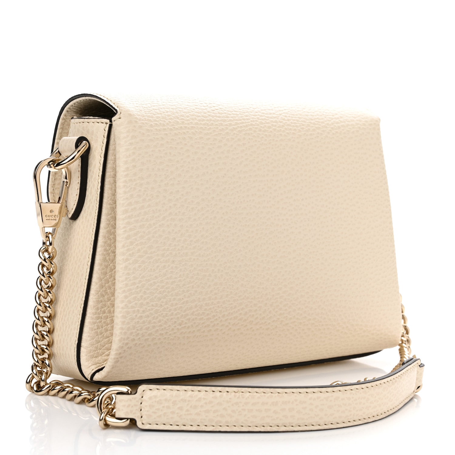 Gucci Dollar Calfskin Interlocking G Crossbody Bag Mystic White 3 of 10