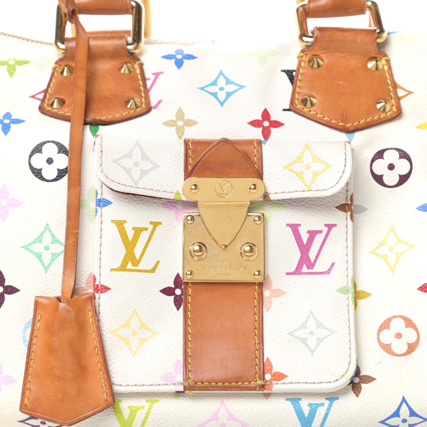 Louis Vuitton Monogram Multicolor Speedy 30 White 8 of 8