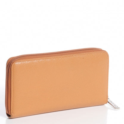 Chanel Caviar CC Large Gusset Zip Around Wallet Dark Beige 3 of 9