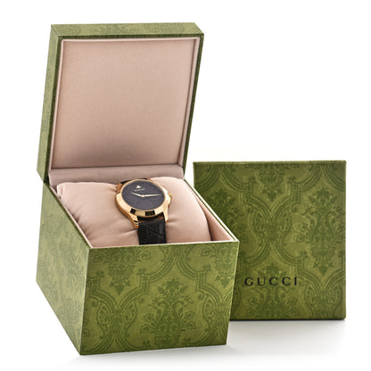 Gucci Stainless Steel Calfskin 38mm G-Timeless Quartz Watch Brown 5 of 5