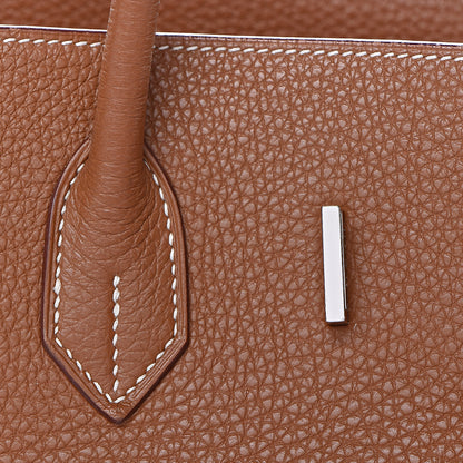 Hermes Taurillon Clemence Birkin 35 Gold 28 of 41