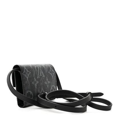 Louis Vuitton Monogram Pastel Cross Card Holder Black 3 of 8