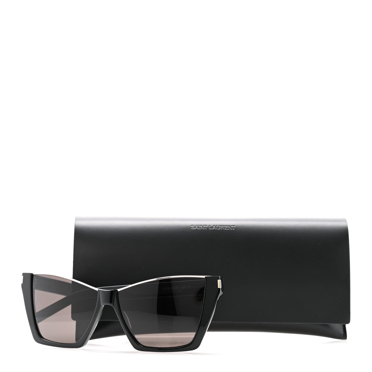 Saint Laurent Cat Eye Kate SL369 Sunglasses Black 8 of 8