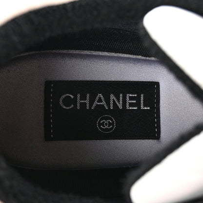 Chanel Nylon Lambskin Suede Calfskin CC Sneakers 40 Pink White Black 8 of 10