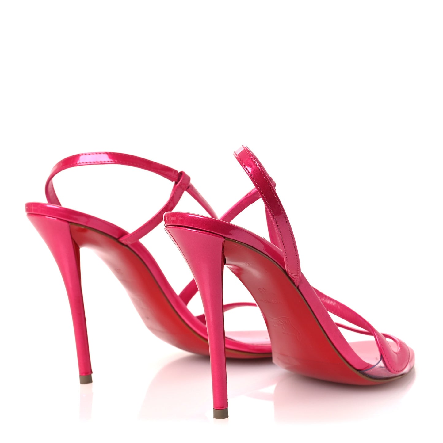 Metallic Patent Rosalie 100 Sandals 38 Pink