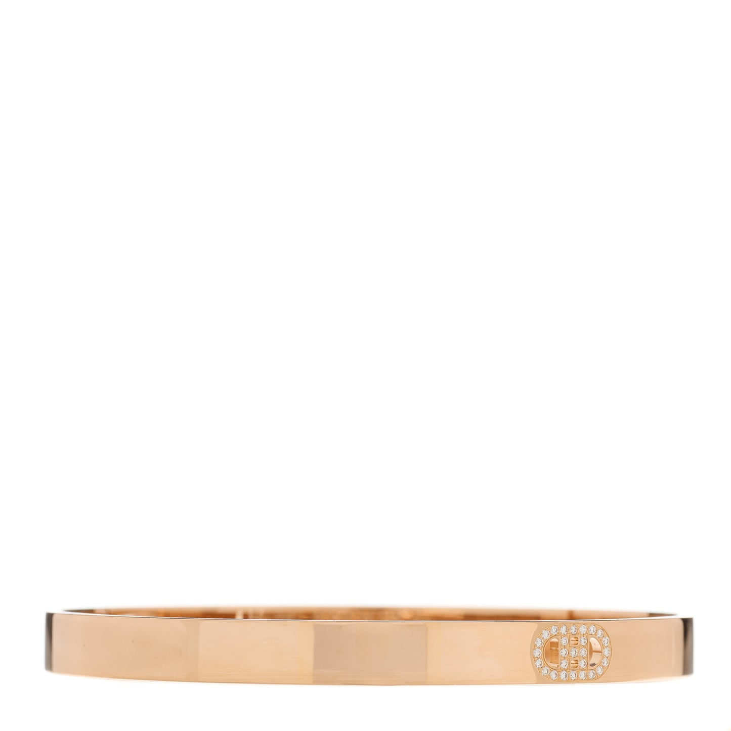 18K Rose Gold Diamond PM H D'Ancre Bracelet SH