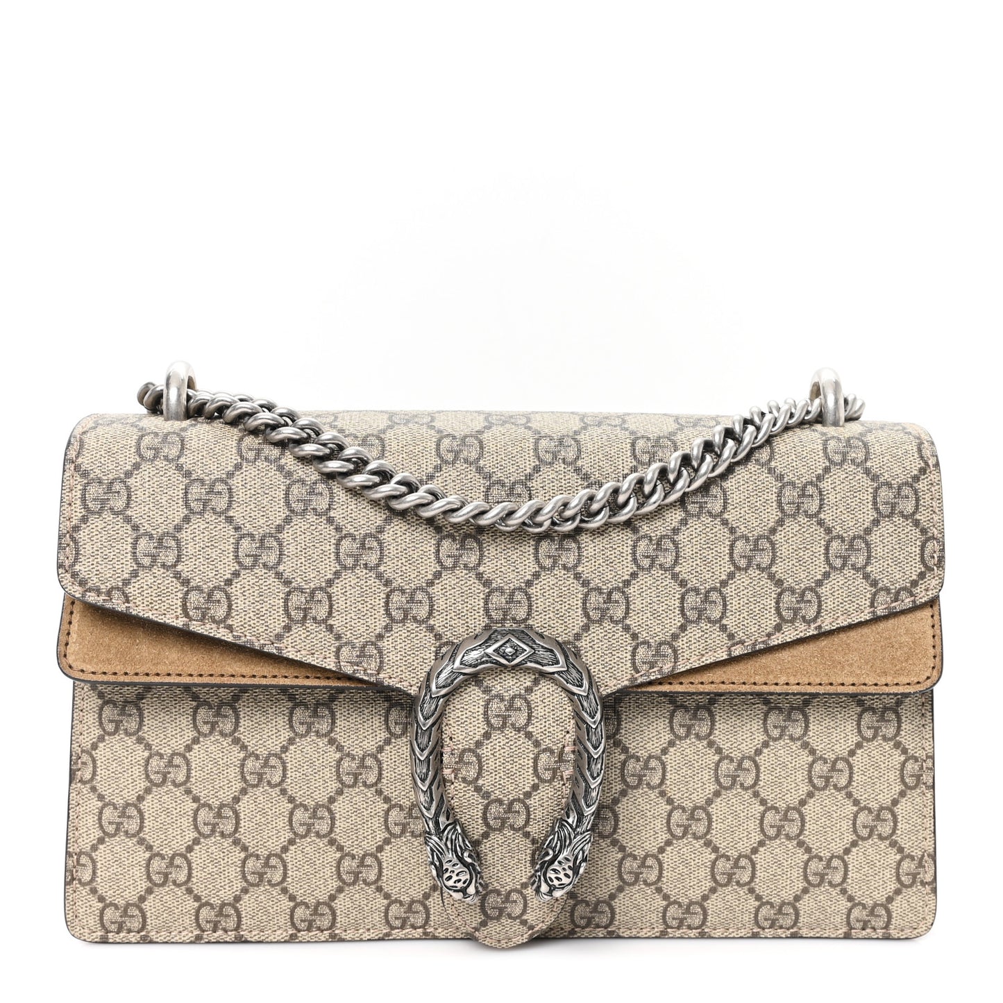 GG Supreme Monogram Small Dionysus Shoulder Bag Taupe
