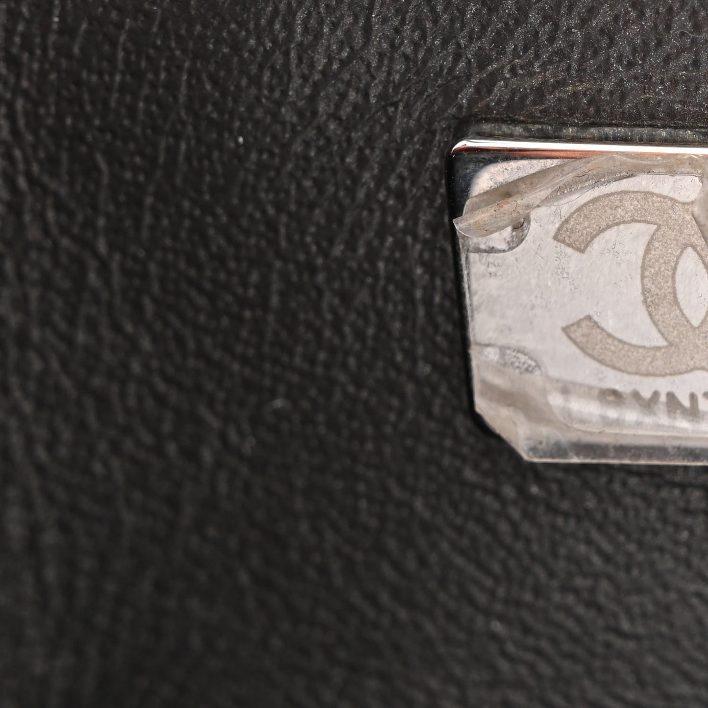 Metallic Lambskin Quilted Mini Rectangular Flap Ruthenium
